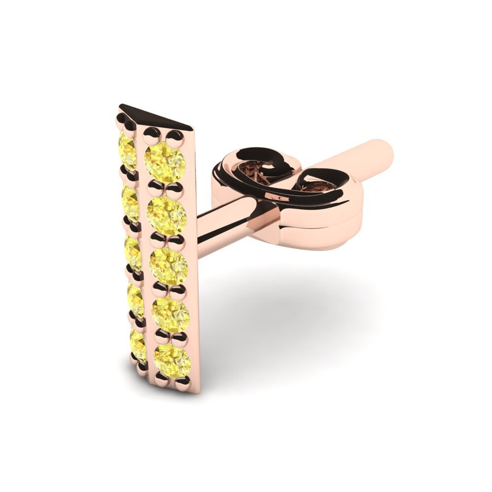 Yellow Sapphire Men's Earring Corsola