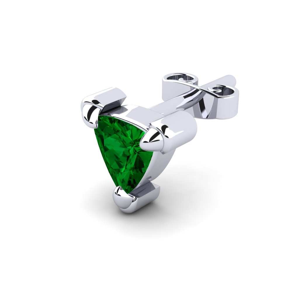 Trillón Circonita Verde Pendiente para hombre Cosmoem