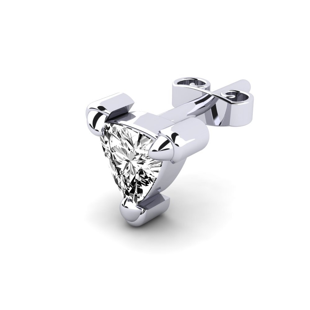 Trillion Moissanite Boucle d'oreille homme Cosmoem