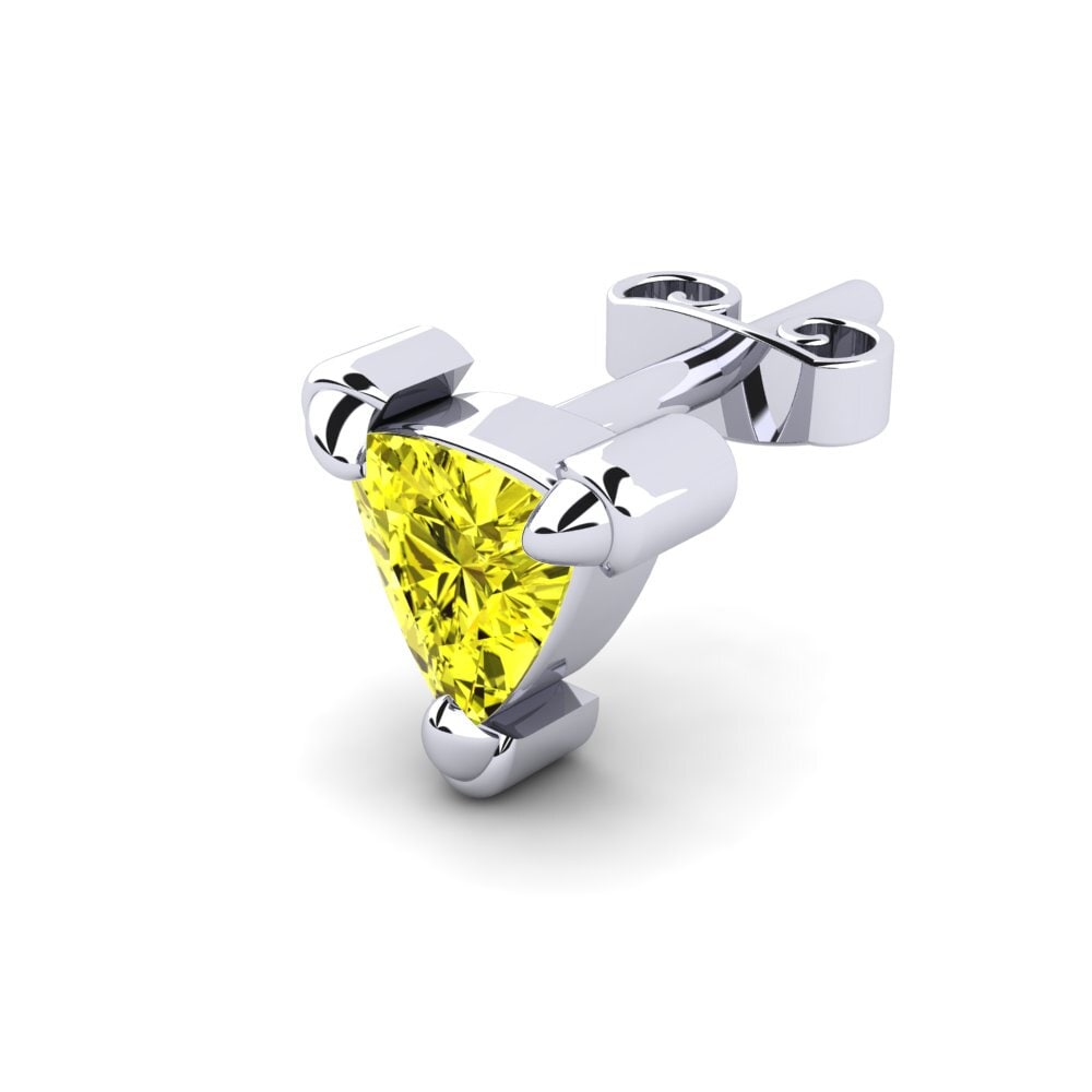 Diamante Amarillo Pendiente para hombre Cosmoem
