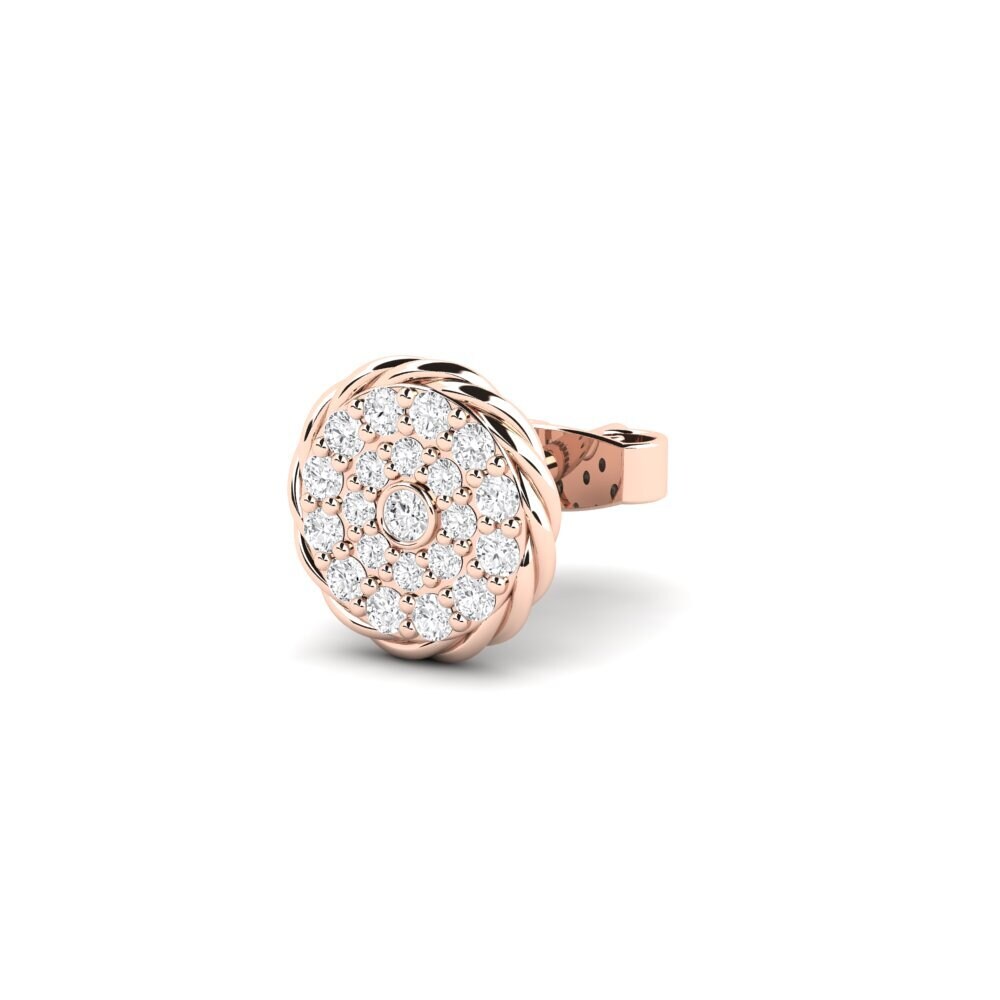 White sapphire Men's Earring Cosmog