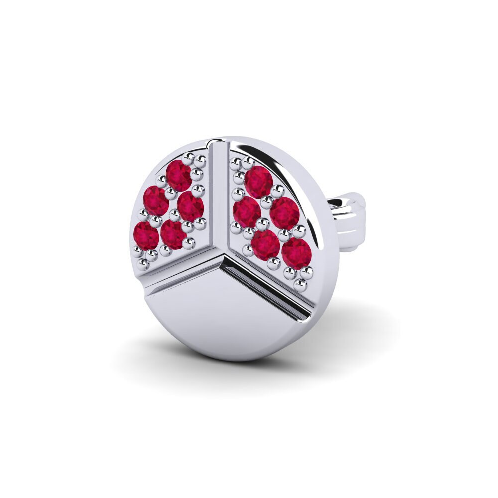 Ruby Men's Earring Crab