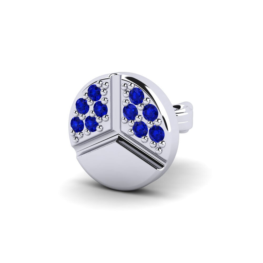 Sapphire Men's Earring Crab