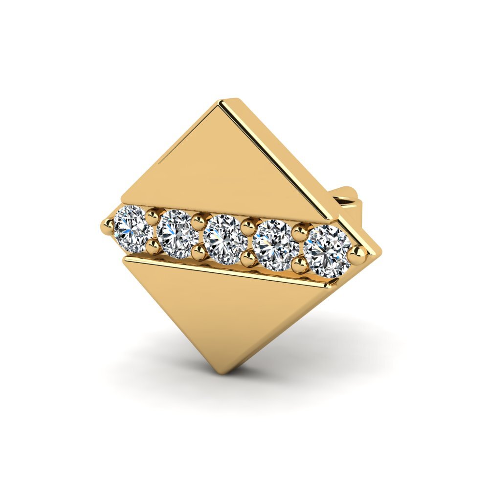 9k Oro Amarillo Pendiente para hombre Diez