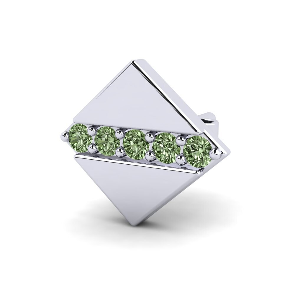 Diamante Verde Pendiente para hombre Diez