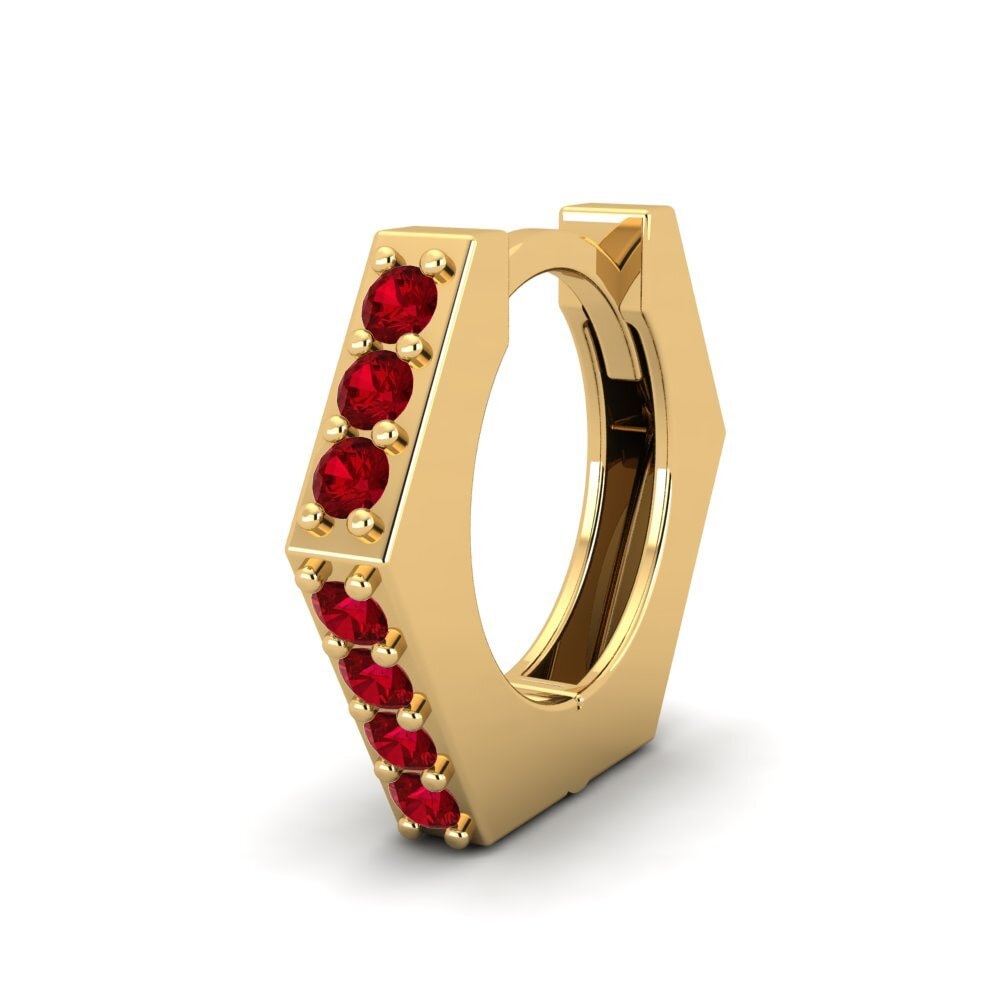 Circonita Roja Pendiente para hombre Flapple