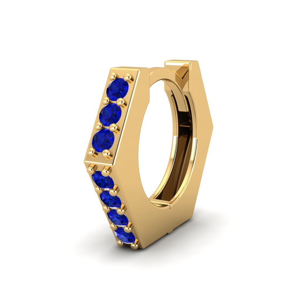 Sapphire Men's Earring Flapple