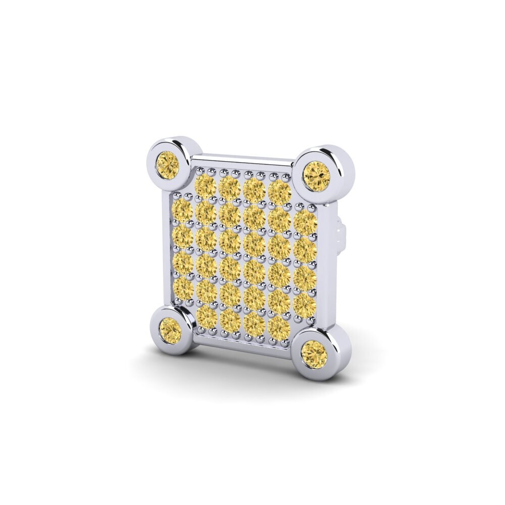 Žlutý diamant Pánské náušnice Forretress