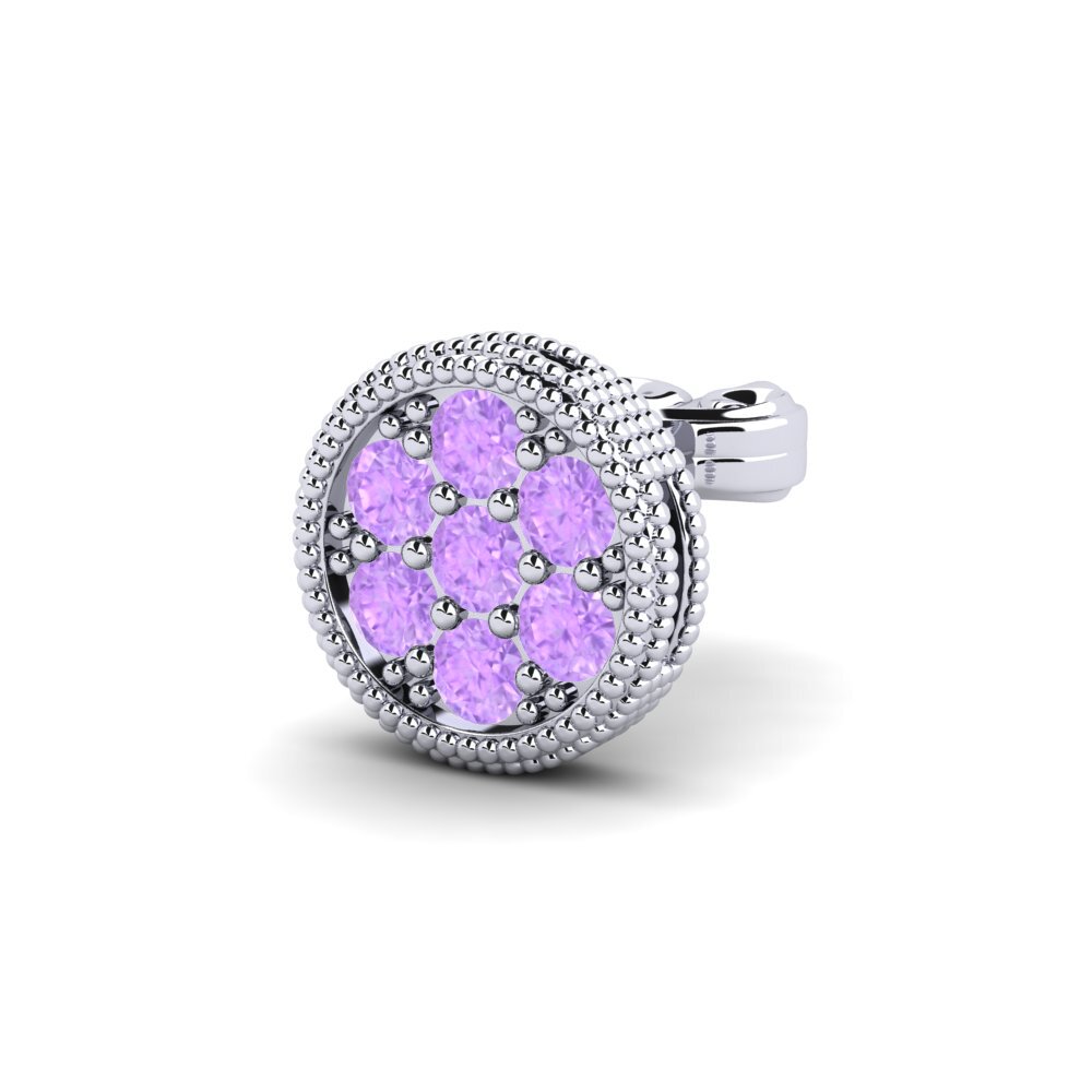 Amethyst Men's Earring Frillish