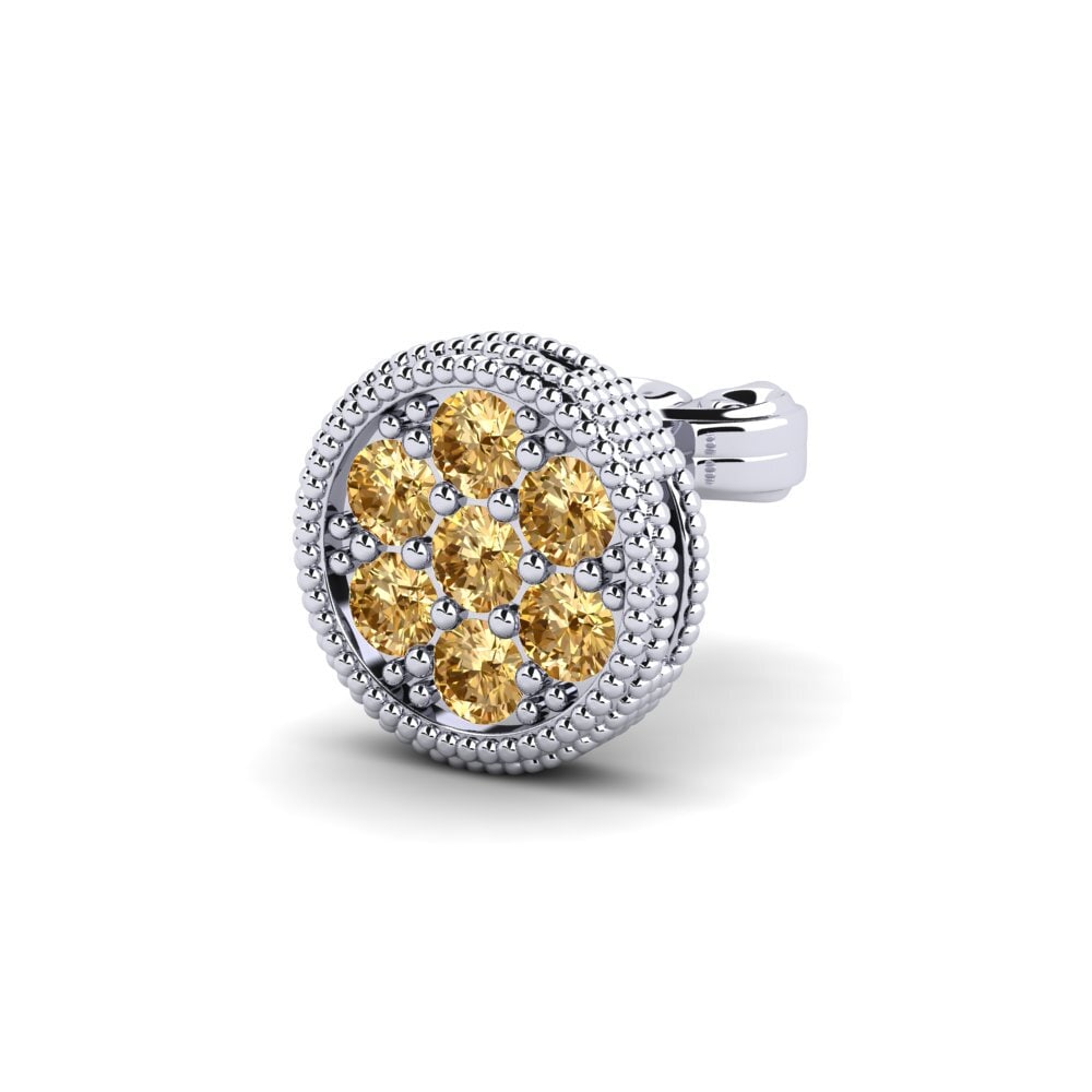 Diamante café Pendiente para hombre Frillish