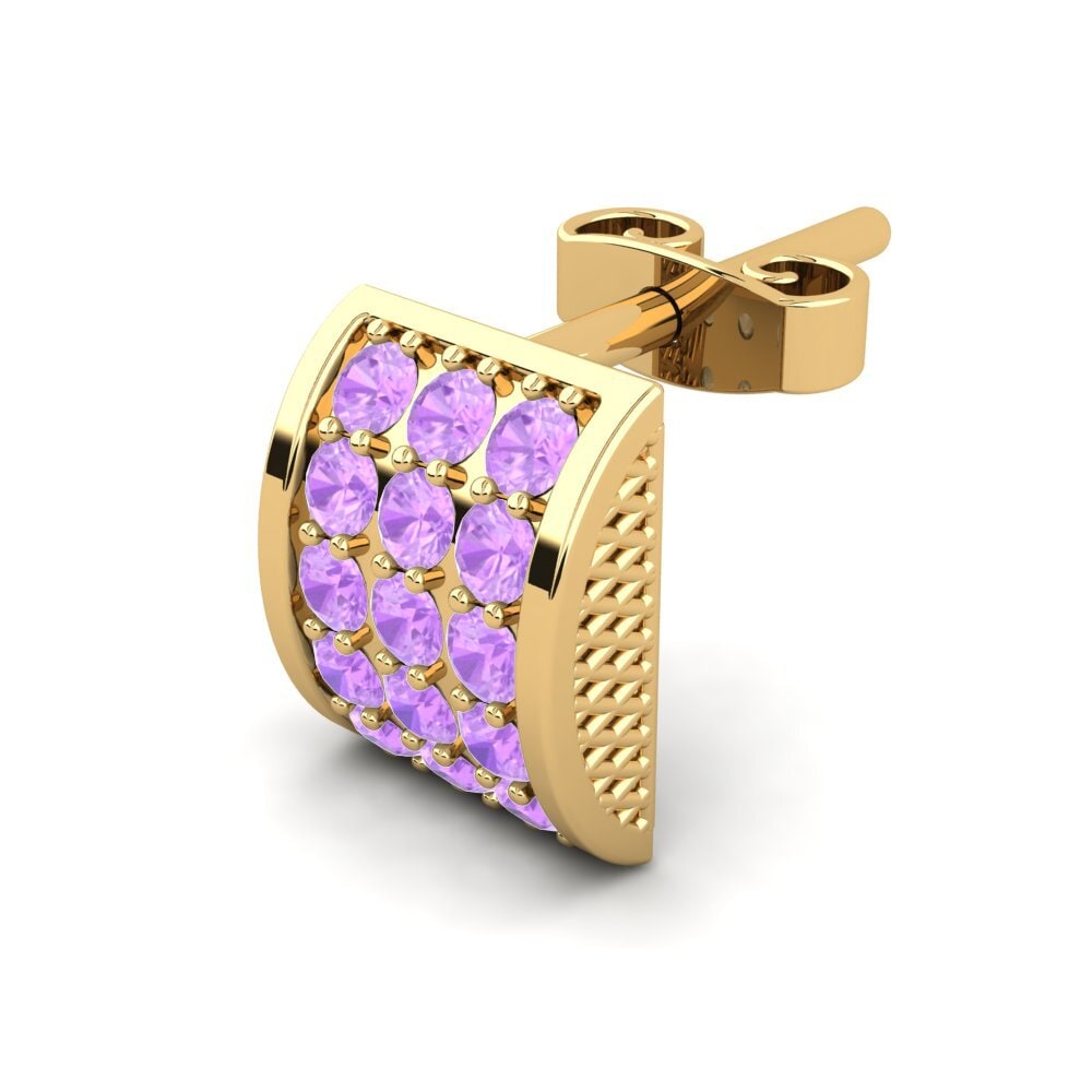 Amethyst Men's Earring Huntail