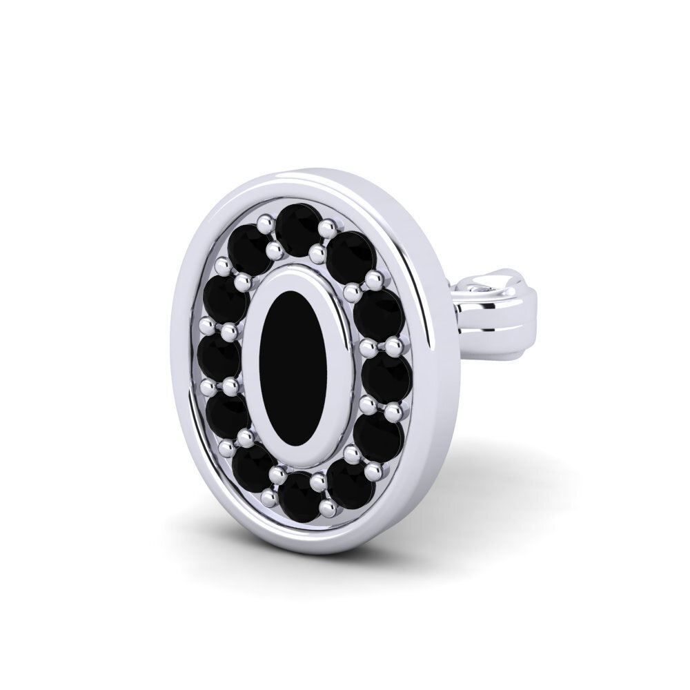 Ónix Negro Pendiente para hombre Hypno