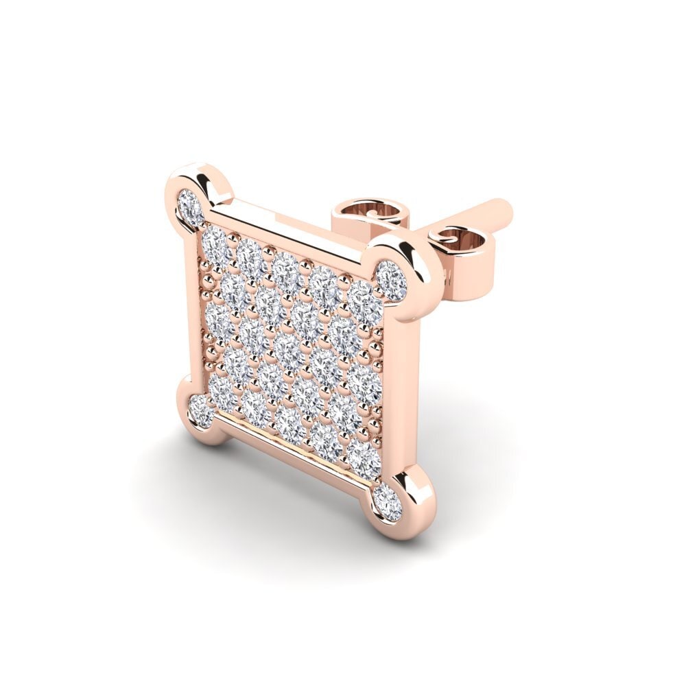 14K Rose Gold Men's Earring Nari