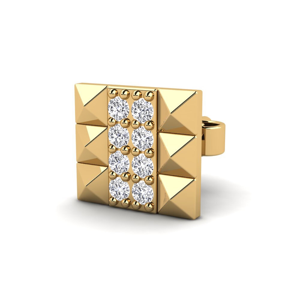 14k Oro Amarillo Pendiente para hombre Patrik