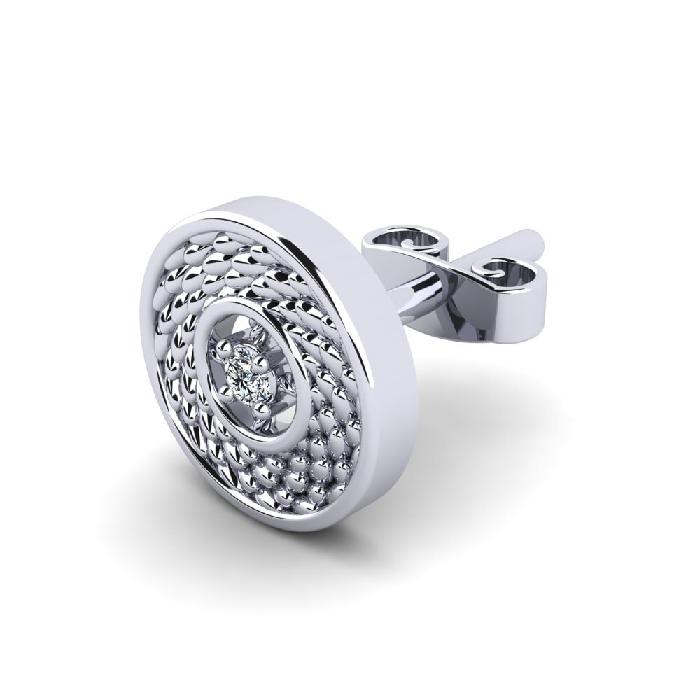 Zirconia Men's Earring Pavla
