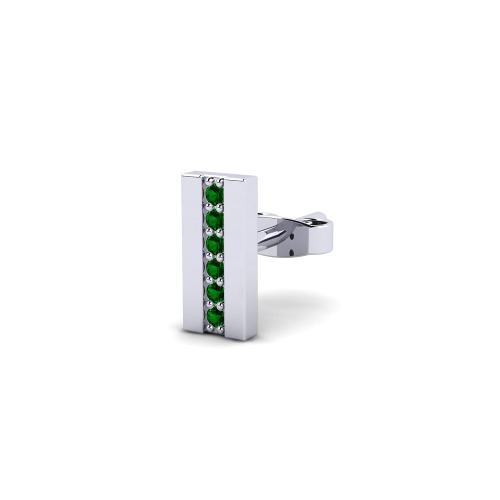 Green Zirconia Men's Earring Profittie
