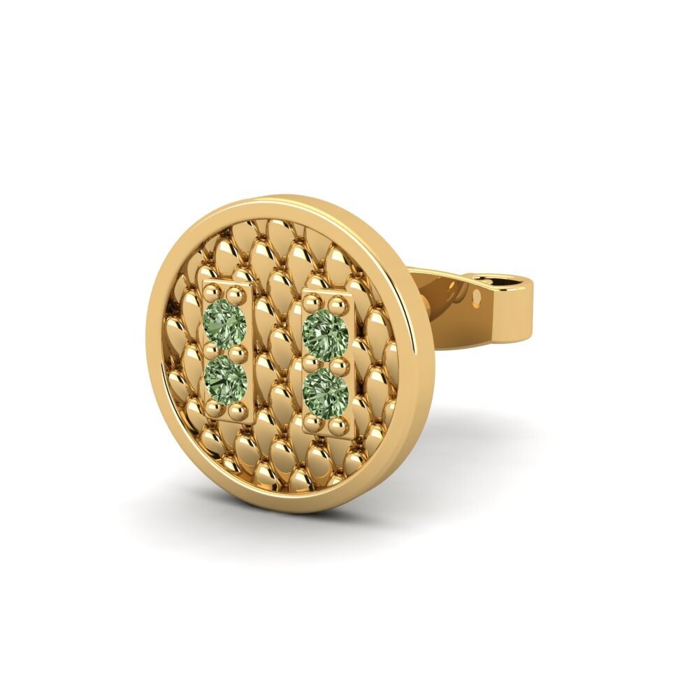 Green Diamond Men's Earring Richard