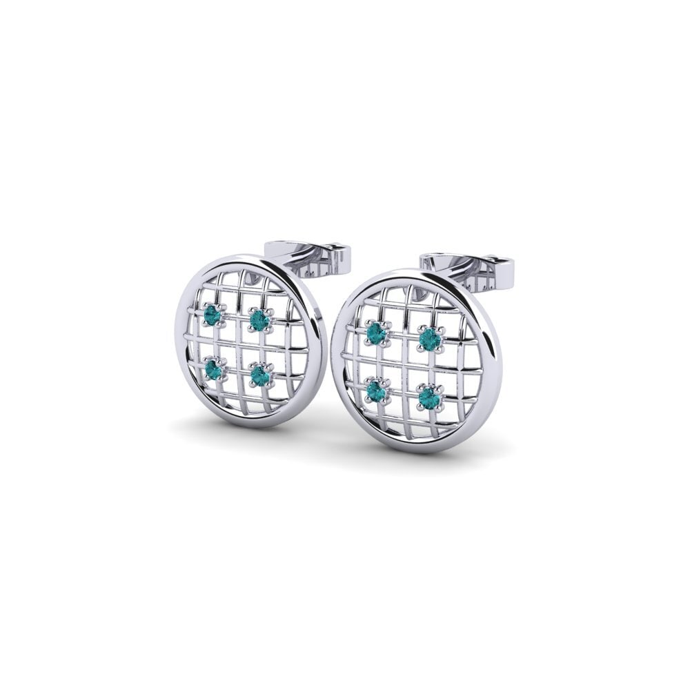 Diamante Azul Pendiente de mujer Jolanta