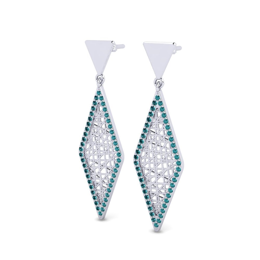Diamante Azul Pendiente de mujer Kala