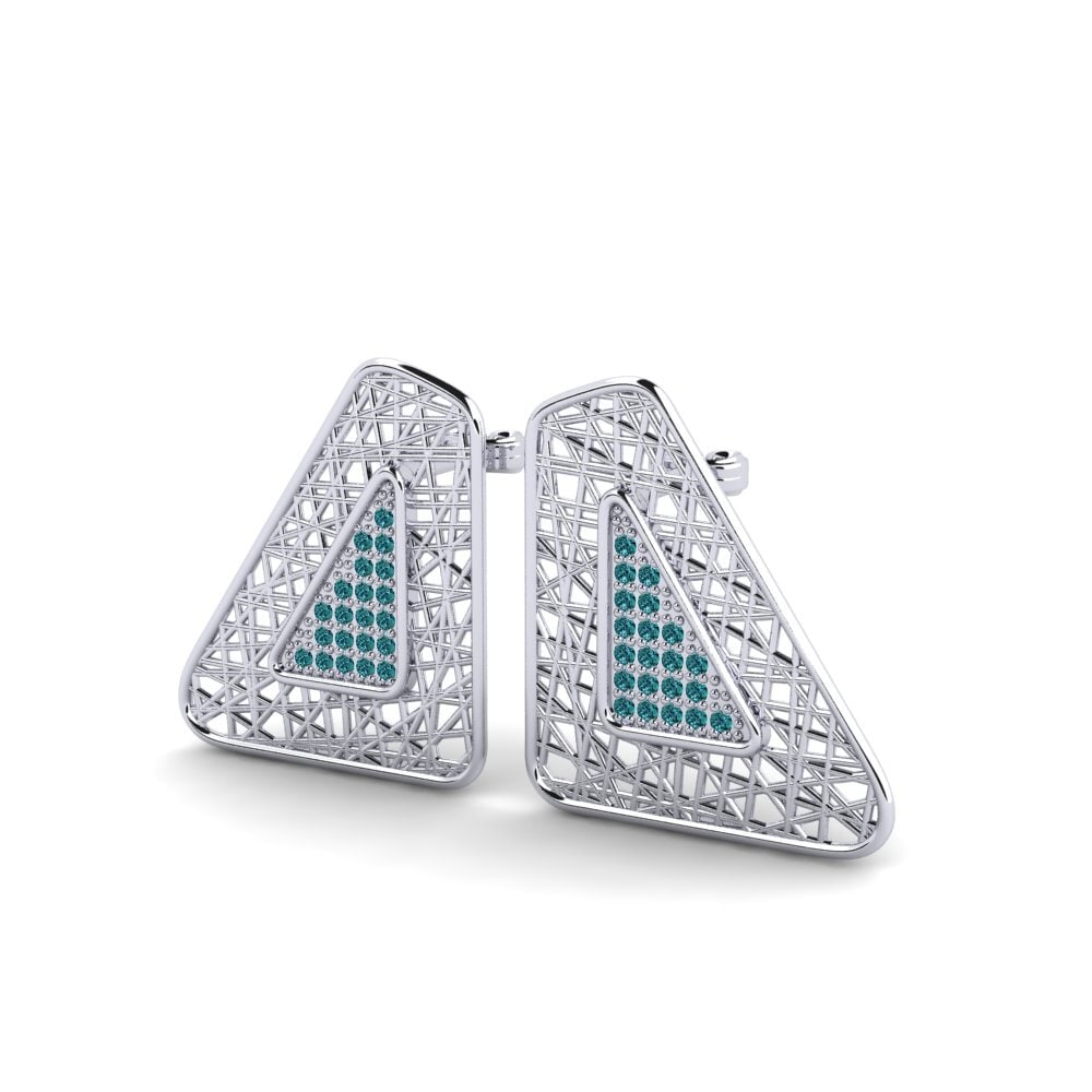 Diamante Azul Pendiente de mujer Kia