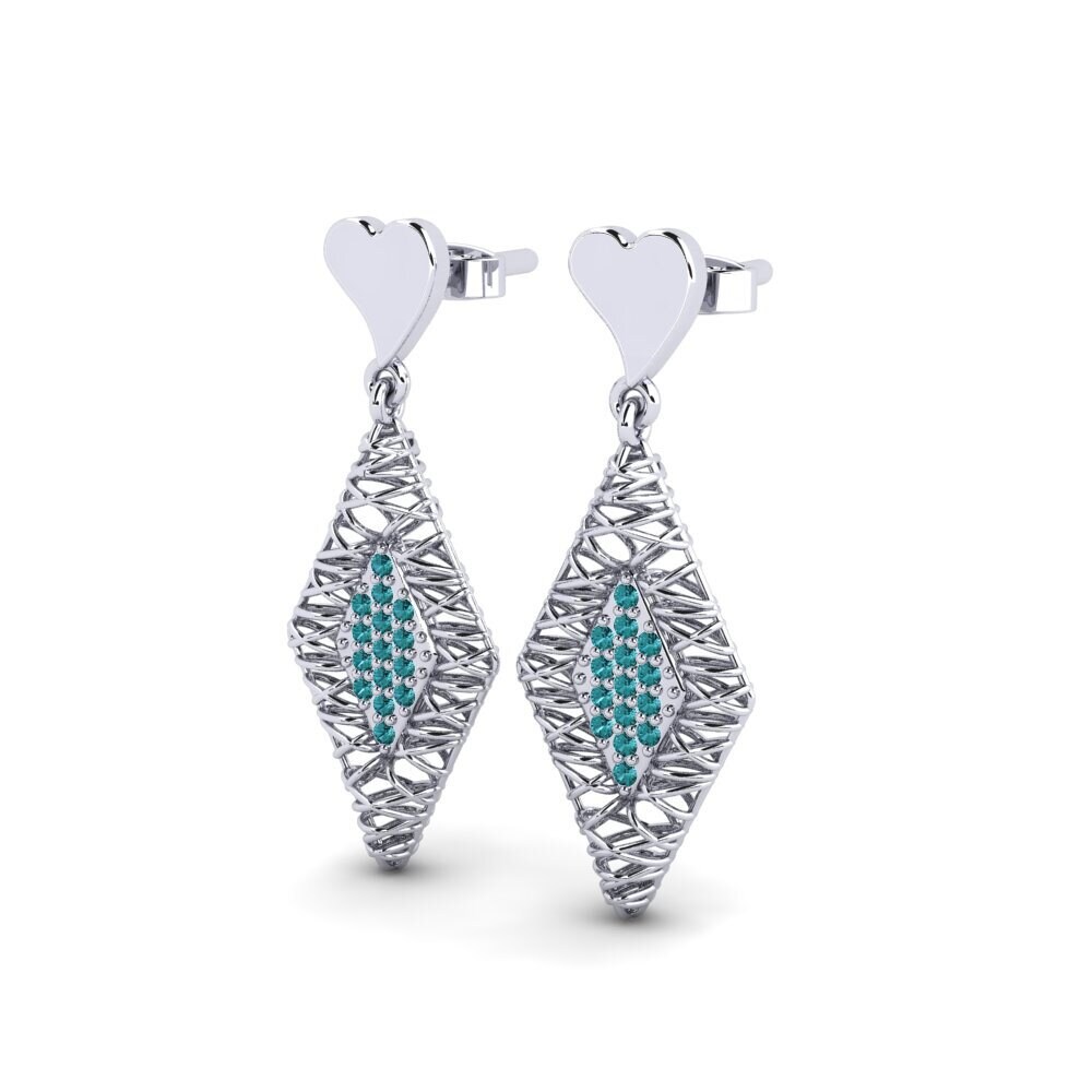 Diamante Azul Pendiente de mujer Kimberli
