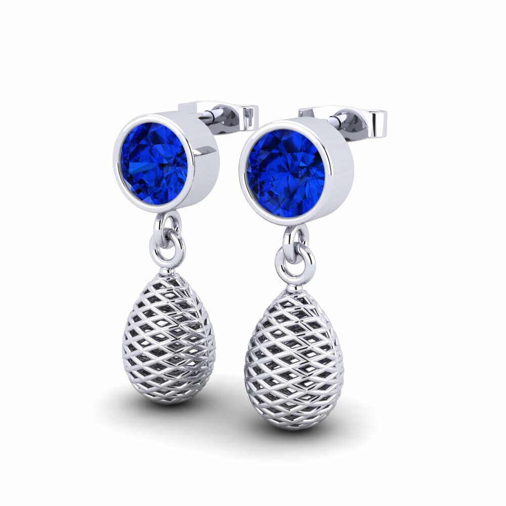 Sapphire (Lab Created) Women's Earring Maylen