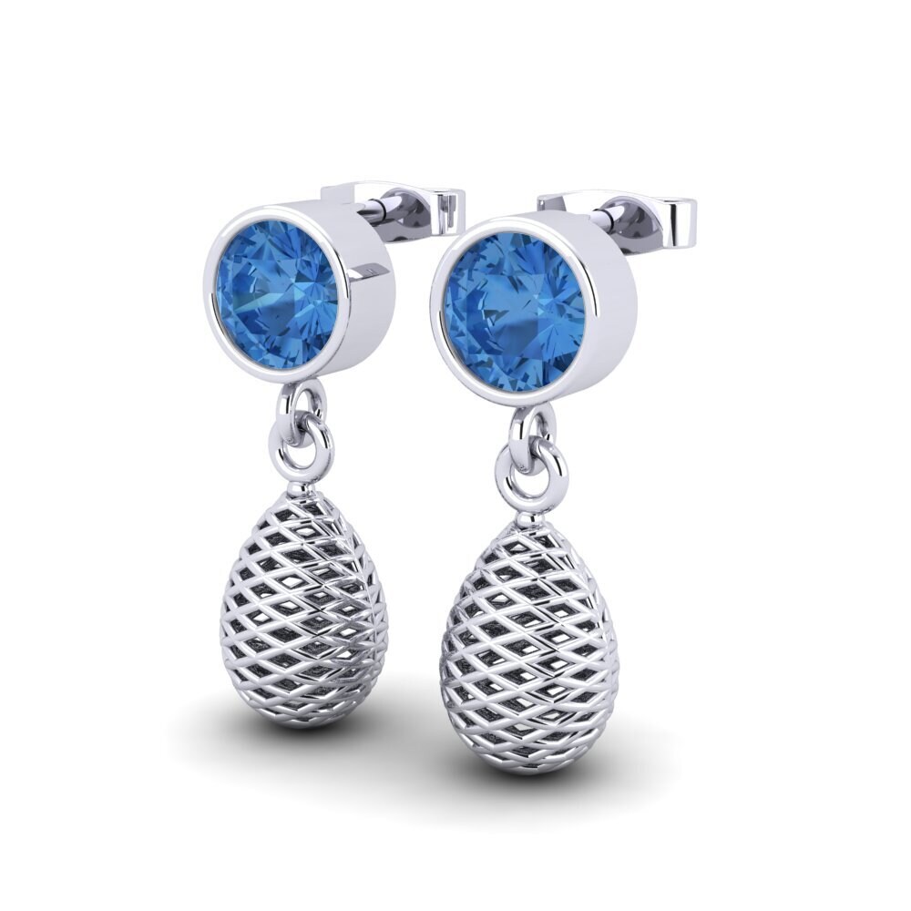 Dark Blue Zirconia Women's Earring Maylen