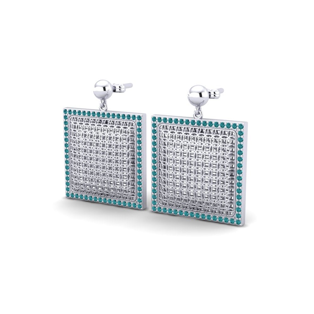 Diamante Azul Pendiente de mujer Michelina
