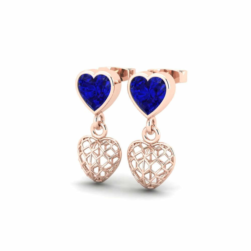 Sapphire (Lab Created) Earring Samnia