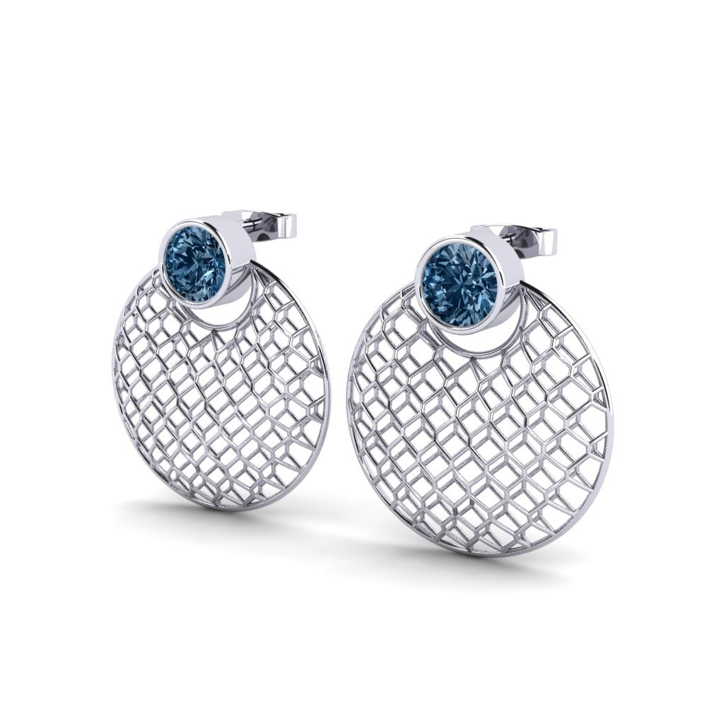 Blauer Diamant Damen ohrring Savilla