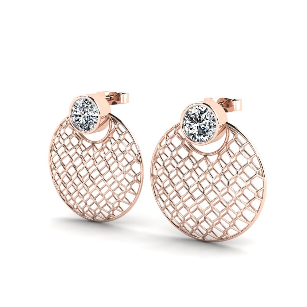 18ct Rose Gold Women's Earring Savilla