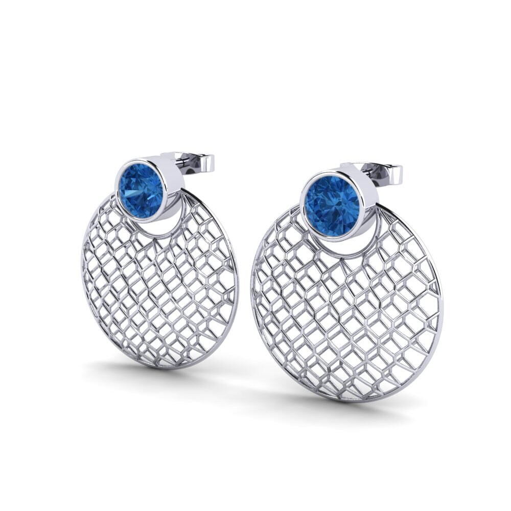 Dark Blue Zirconia Women's Earring Savilla