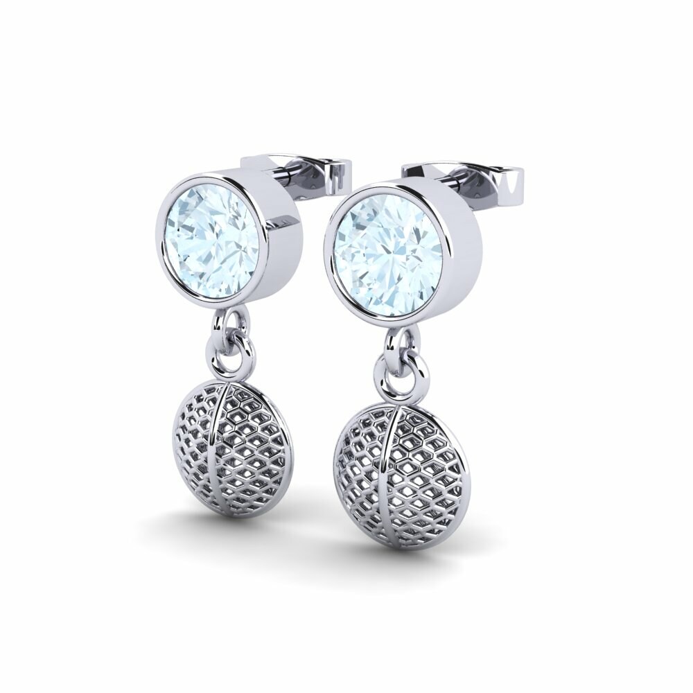 Bông tai nữ Semira Đá Aquamarine