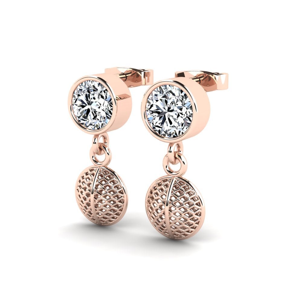 18ct Rose Gold Women's Earring Semira