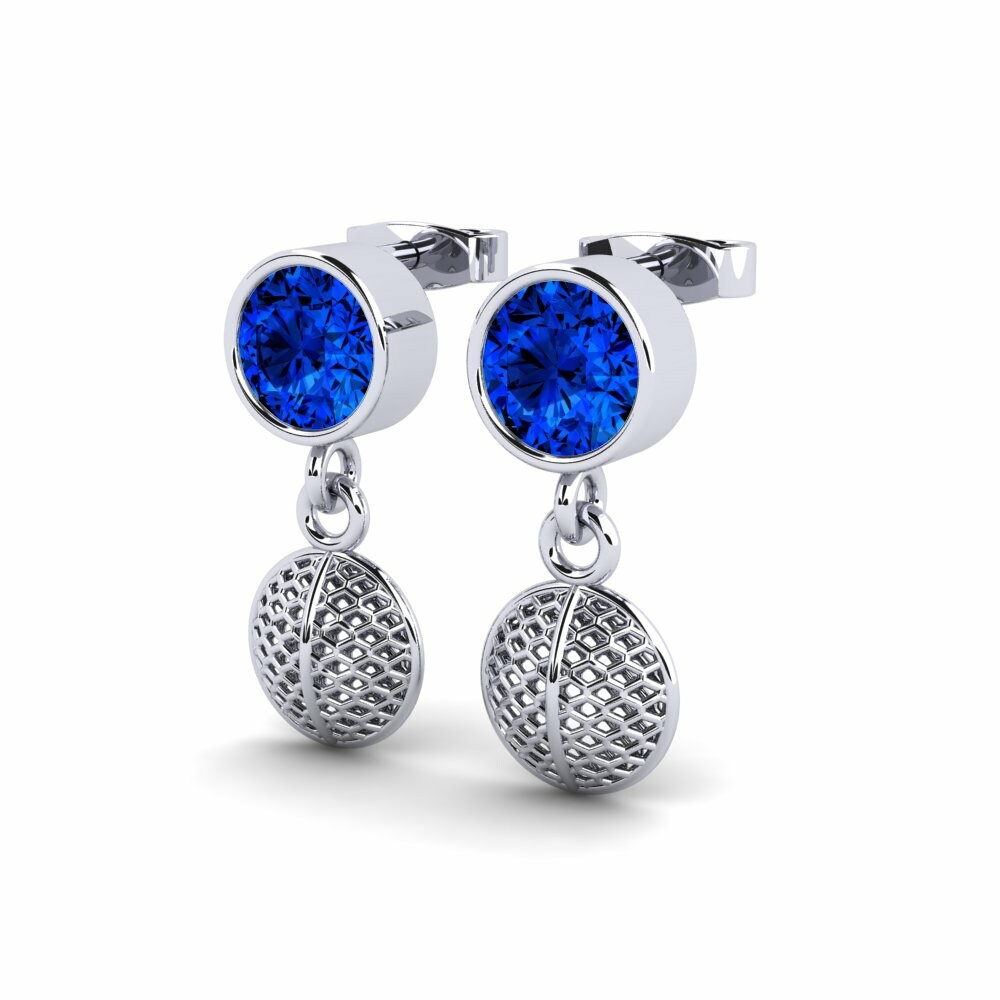 Sapphire (Lab Created) Women's Earring Semira