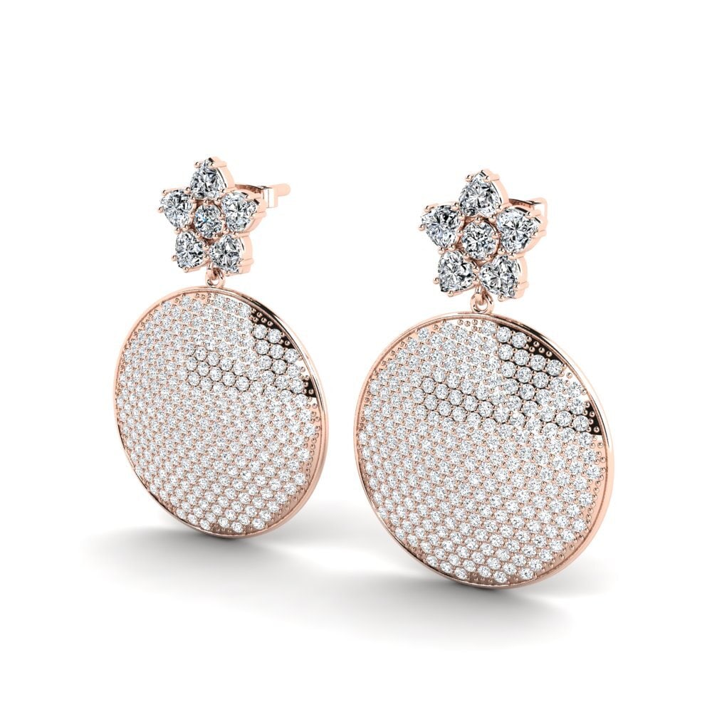 18ct Rose Gold Women's Earring Adika