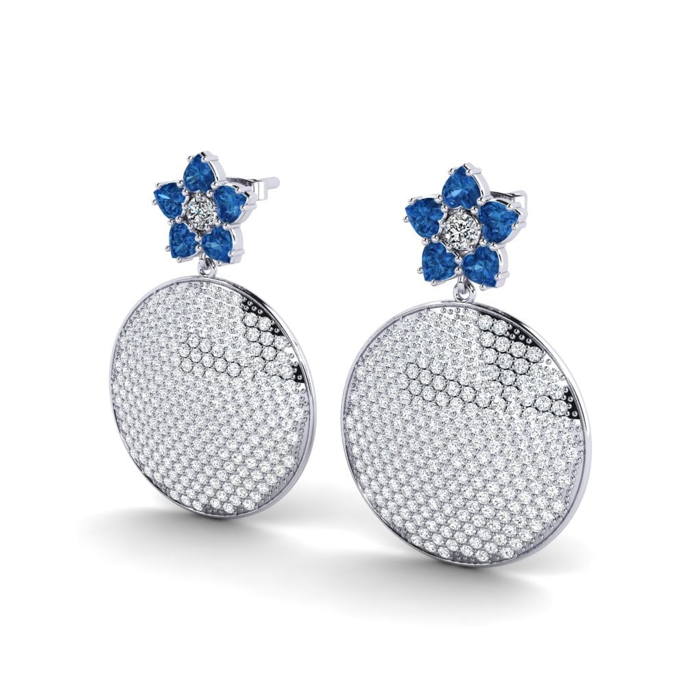 Dark Blue Zirconia Earring Adika