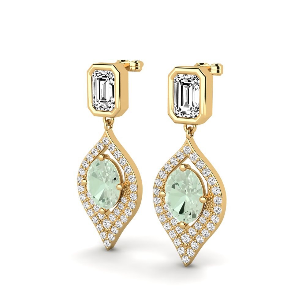 Green Amethyst Women's Earring Asinoch