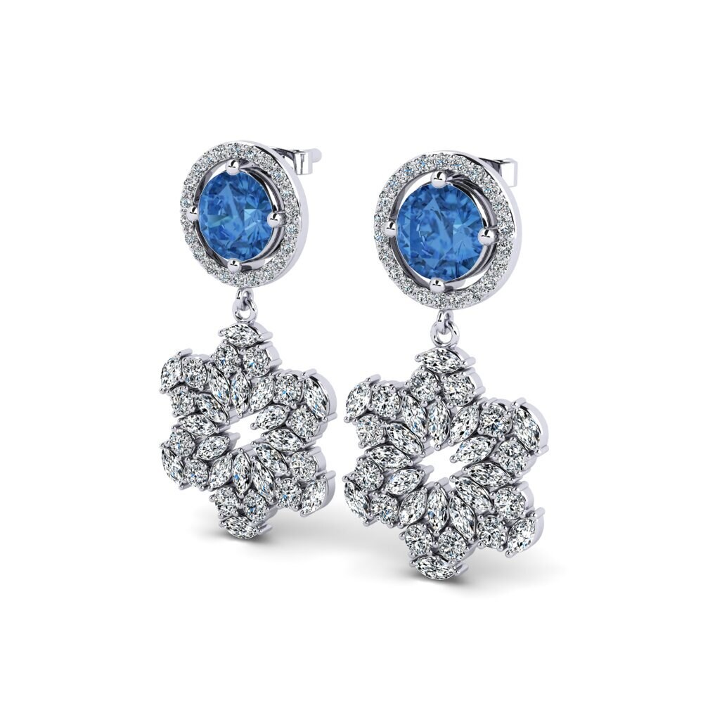 Dark Blue Zirconia Earring Beitz