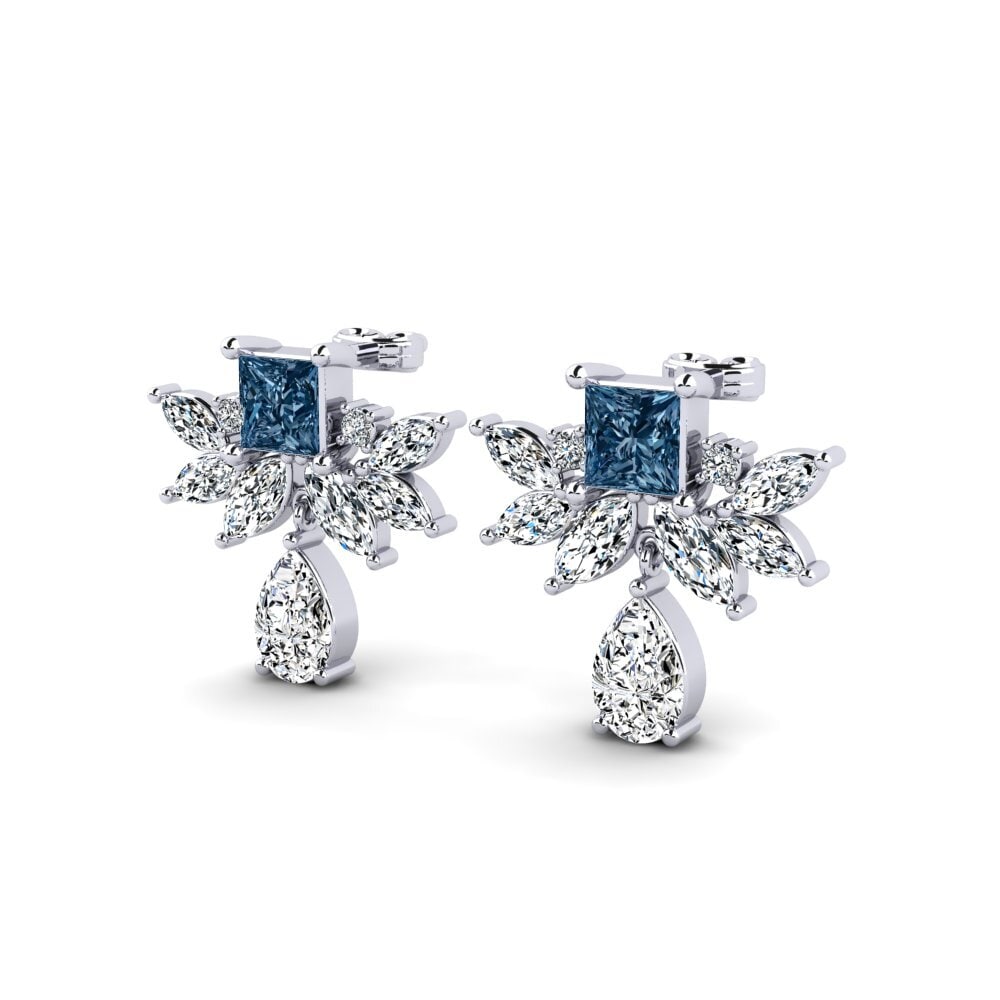 Princesa Diamante Azul Pendiente de mujer Bendt