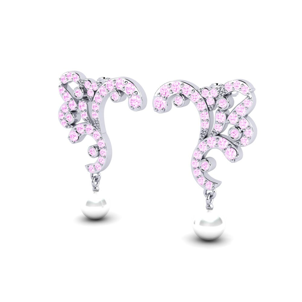 Pink Sapphire Women's Earring Brilint