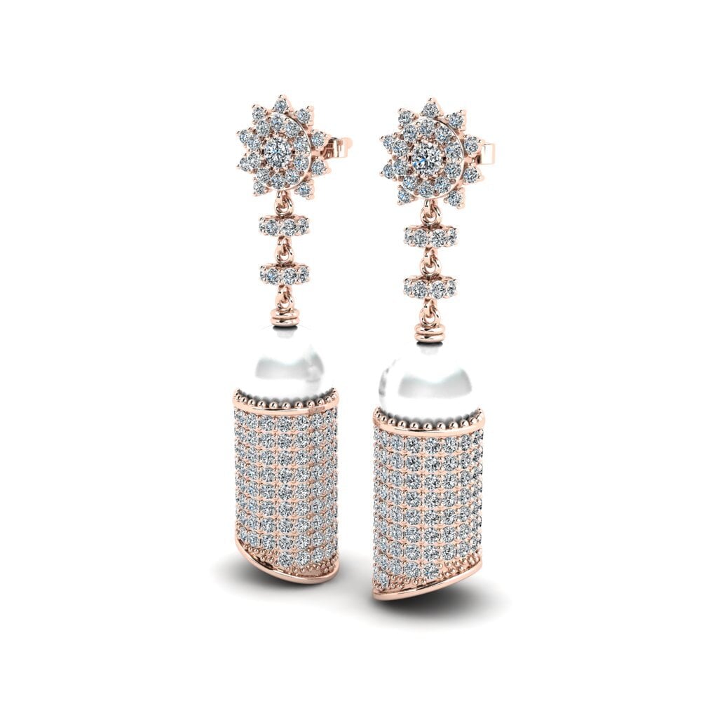 14ct Rose Gold Women's Earring Dave