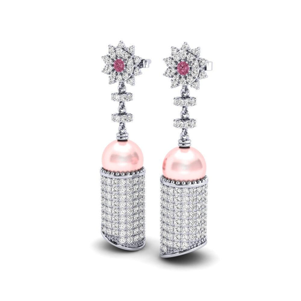 Granate Rhodolite Pendiente de mujer Dave