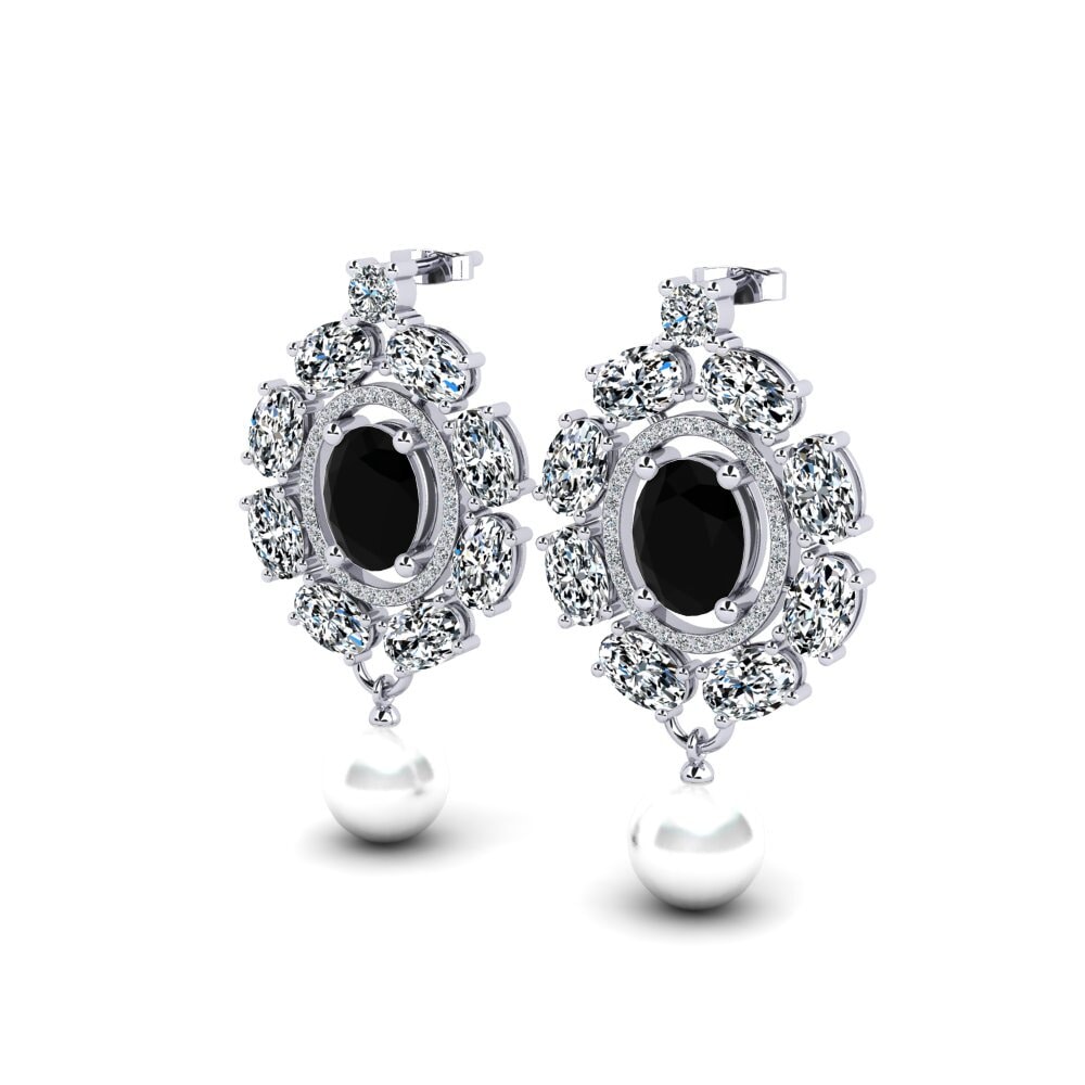 Diamante Negro Pendiente de mujer Dawika