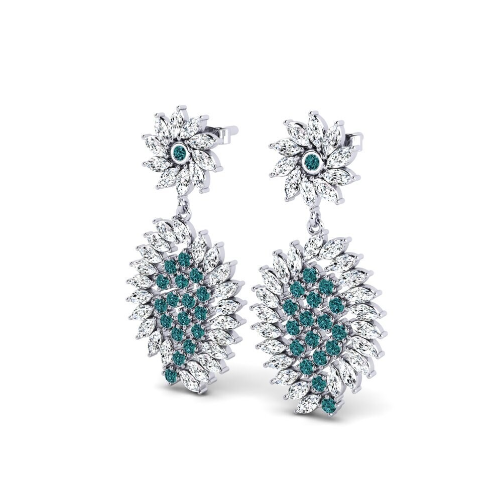 Blue Diamond Women's Earring Delmoro