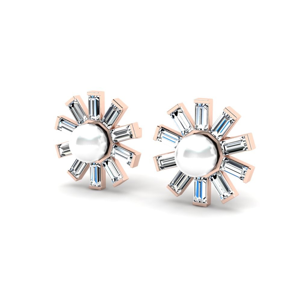 14ct Rose Gold Women's Earring Farida