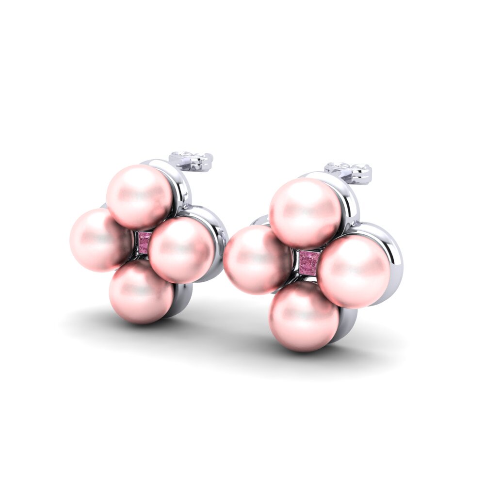 Granate Rhodolite Pendiente de mujer Hamish