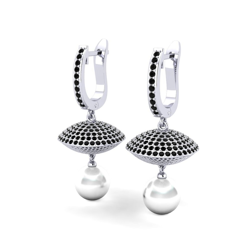 Diamante Negro Pendiente de mujer Jeneviv