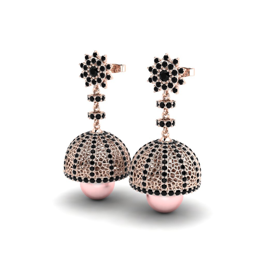 Diamante Negro Pendiente de mujer Kuehner