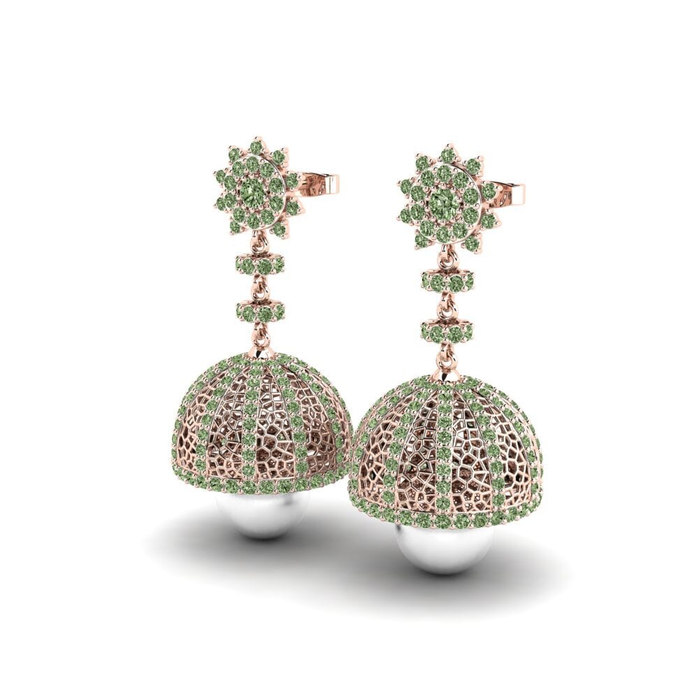 Diamante Verde Pendiente de mujer Kuehner